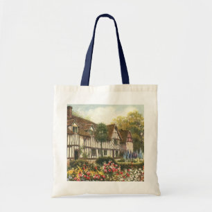 Bolsa Tote Arquitetura Vintage - Algodão Formal do Jardim Ing