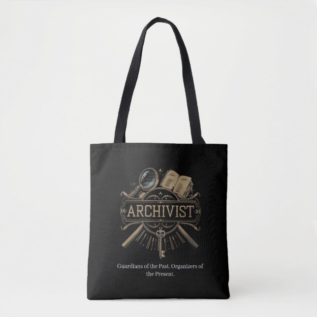Bolsa Tote Arquivista - Guardião do Passado (Frente)
