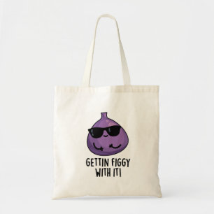 Bolsa Tote Arranjando-Se Com Ele Fig Pun De Fruta Bonito