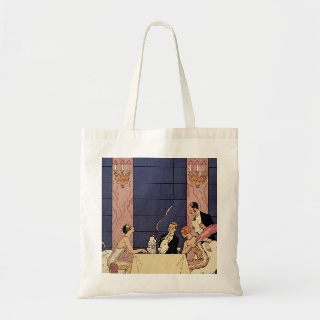 Bolsa Tote Art Deco Fine Dining (Frente)