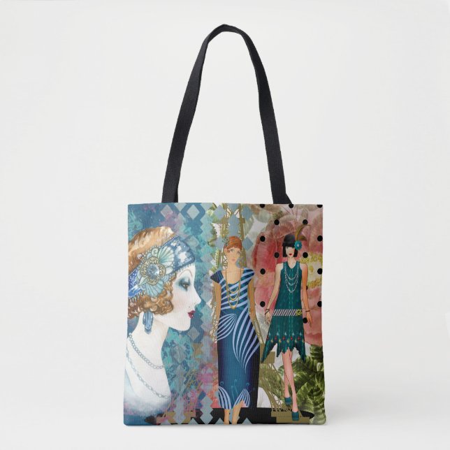Bolsa Tote Art Deco Flappers (Frente)