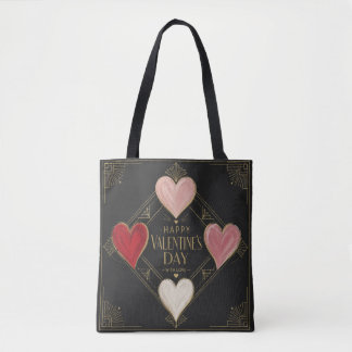 Bolsa Tote Art Deco Hearts of Passion