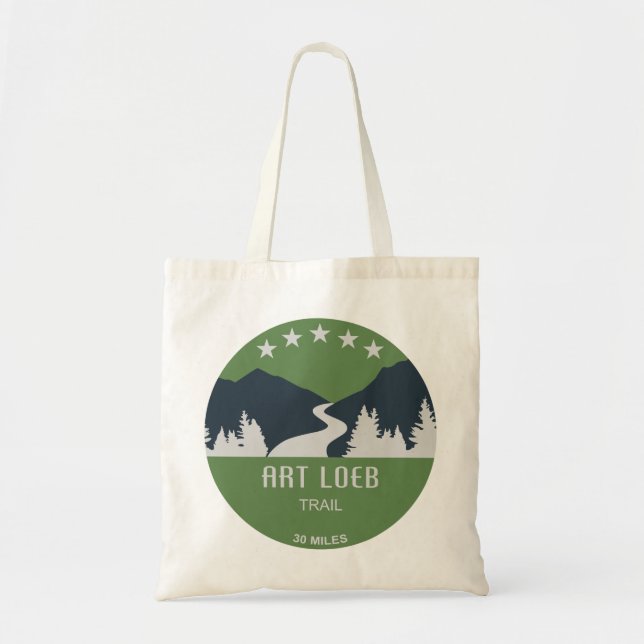 Bolsa Tote Art Loeb Trail Carolina do Norte (Frente)