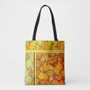 Bolsa Tote Art nouveau abaulação floral abaulamento elegante