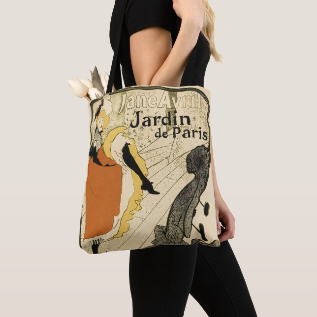 Bolsa Tote Art Nouveau Dancer Jane Avril por Toulouse Lautrec (Close Up)