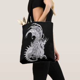 Bolsa Tote Art Nouveau Estilo Dragão