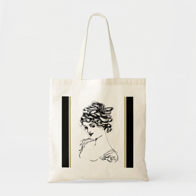 Bolsa Tote Art Nouveau Lady Small Tote (Frente)
