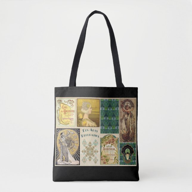 Bolsa Tote Art nouveau mulheres publicitárias (Frente)