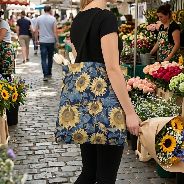 Bolsa Tote Art Nouveau Sunflower (Criador carregado)
