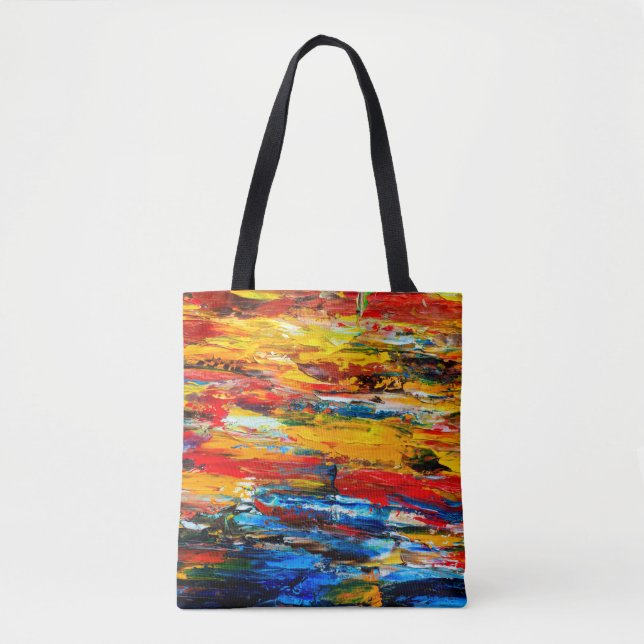Bolsa Tote Art painting with palette knifemasterpiece,paintin (Frente)