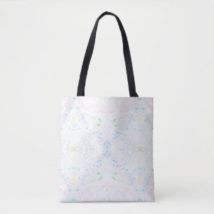 Bolsa Tote Arte Abstrata Aquarela Arco-íris Luz de Cisma