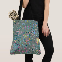 Bolsa Tote Arte abstrata: Através do prado 