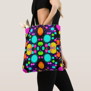 Bolsa Tote arte abstrata brilhante