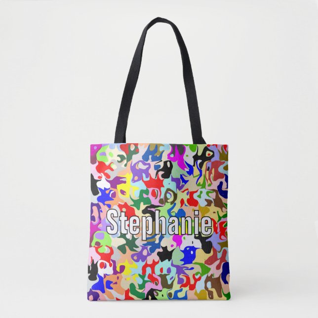 Bolsa Tote Arte abstrata Design Personalizado (Frente)