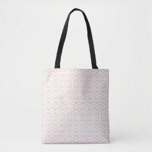 Bolsa Tote Arte Abstrata em Gouache Laranja Branco Espectrosc