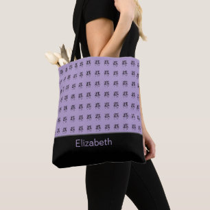 Bolsa Tote Arte Africana, Personalizada, Celebração Roxo
