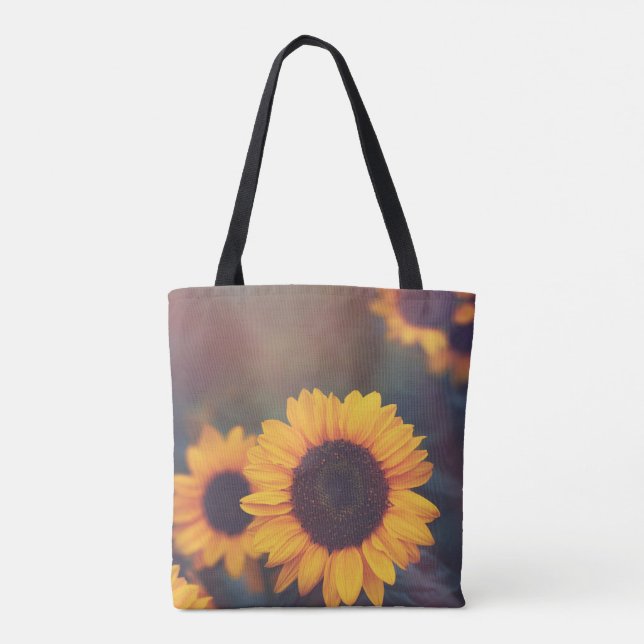 Bolsa Tote Arte Amarelo Girassol Melhor Fotos de Girassol (Verso)