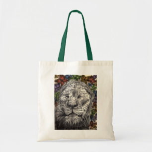 Bolsa Tote Arte Animal Asas do Vento Leão Borboletas