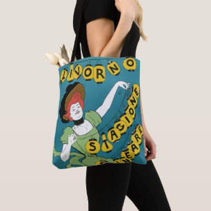 Bolsa Tote Arte Antiga Modernista, Senorita Livorno Dançando