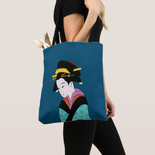 Bolsa Tote Arte bonito do quimono japonês da gueixa