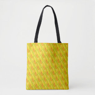 Bolsa Tote Arte Botânica Amarela de Citrus do Fazendeiro