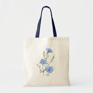 Bolsa Tote Arte Botânica De Aquarelas Selvagens De Flores