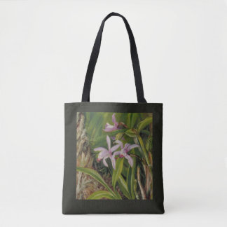 Bolsa Tote Arte Botânica de Orquídea Tropical