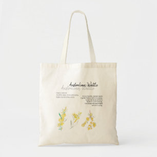 Bolsa Tote Arte botânica do Wattle