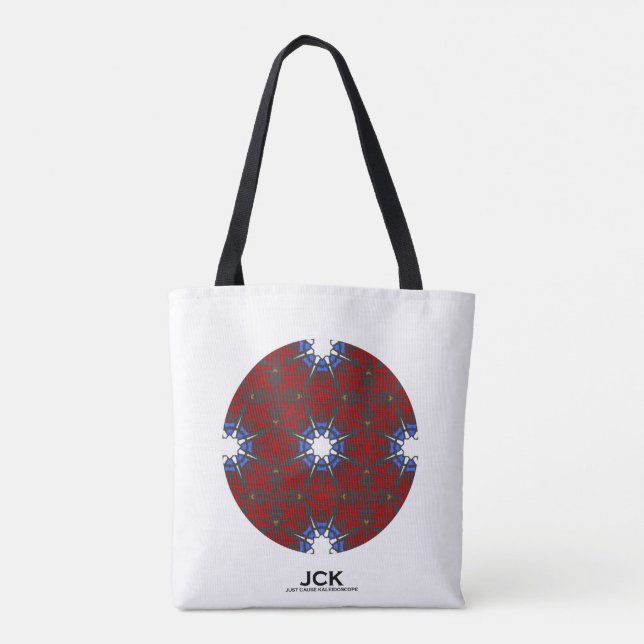 Bolsa Tote Arte caleidoscópica do quarto volume treze (Verso)