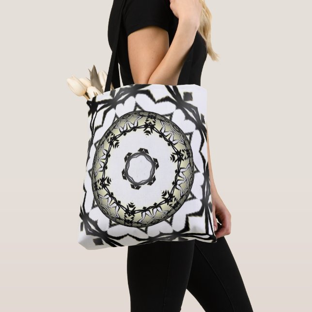 Bolsa Tote Arte caleidoscópica do volume um a vinte e um (Close Up)