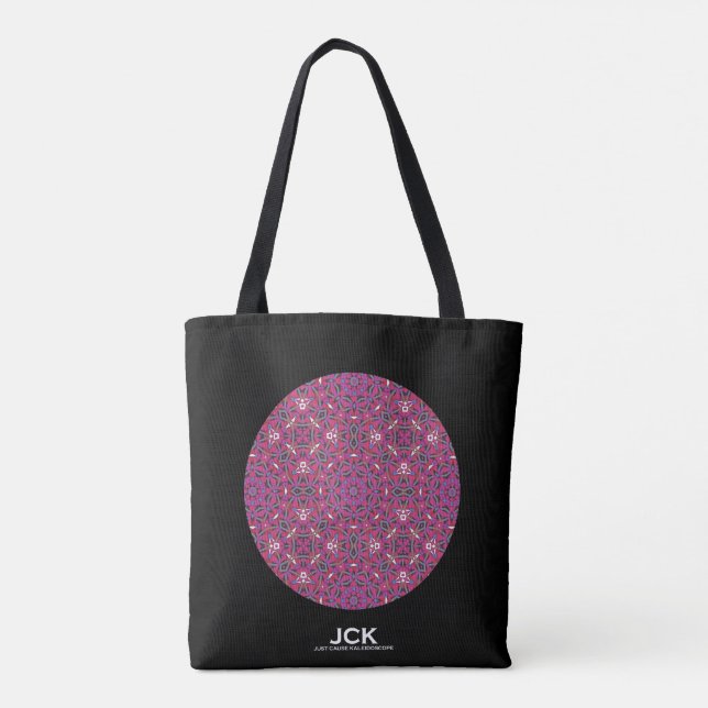 Bolsa Tote Arte caleidoscópica nove do volume (Verso)