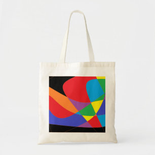 Bolsa Tote Arte Colorida Moderna do Arco-Íris