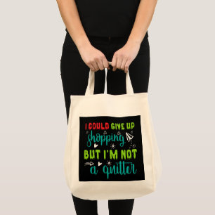 Bolsa Tote Arte com palavras engraçadas de compras