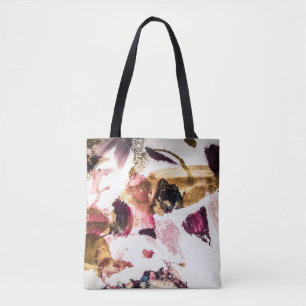 Bolsa Tote Arte criativa abstrato Dourada Sparkles