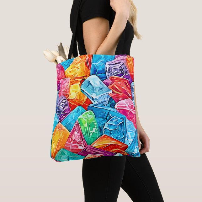 Bolsa Tote Arte Cristal Vibrante (Close Up)