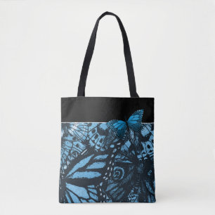 Bolsa Tote Arte da borboleta do Grunge