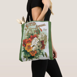 Bolsa Tote Arte da capa do catálogo de sementes da Eastman, 1