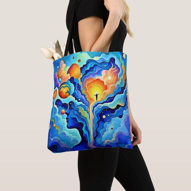 Bolsa Tote Arte da Consciência Espiritual (Close Up)