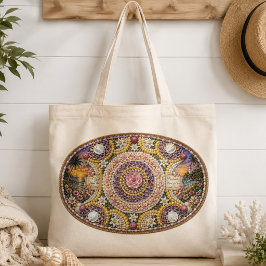 Bolsa Tote Arte da Deusa Oceânica Espiritual Nautilus
