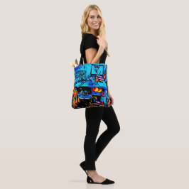 Bolsa Tote Arte de Almoço do Espaço de Trabalho