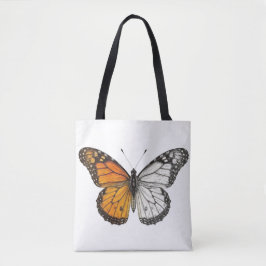 Bolsa Tote Arte De Borboleta Monarca De Meia Cor