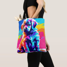 Bolsa Tote Arte de Cachorro Arborizado