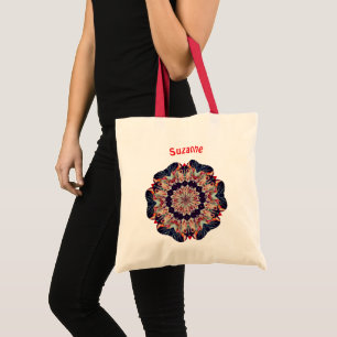 Bolsa Tote Arte de Cavalo de Carrossel Personalizada