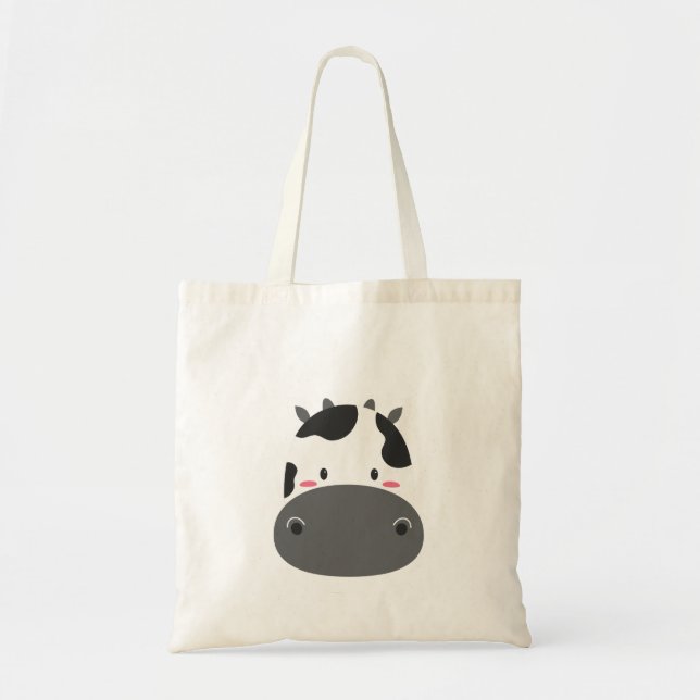 Bolsa Tote Arte De Crianças De Vaca (Frente)