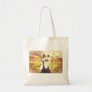 Bolsa Tote Arte de Digitas do cavalo de Islândia