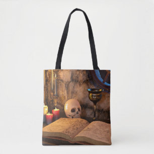 Bolsa Tote Arte de Estudo Iluminado por Velas da Academia Som