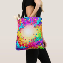 Arte de explosão vívida de cor Abstrato