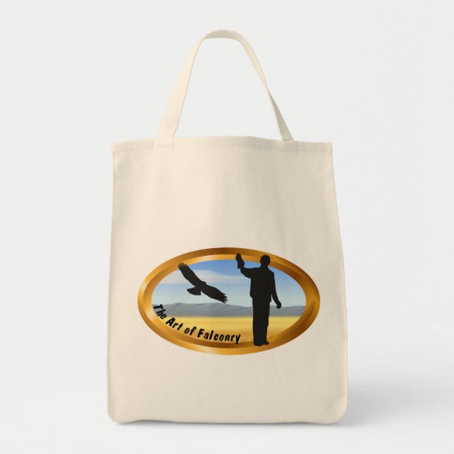 Bolsa Tote Arte de Falconry - Oval (Frente)
