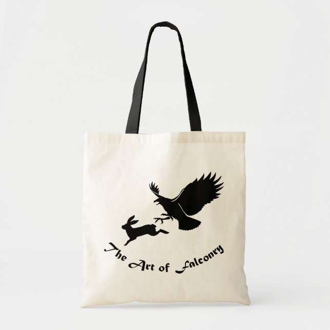 Bolsa Tote Arte de Falconry - Red Tail Hawk (Frente)