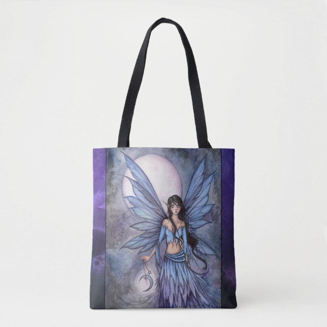 Bolsa Tote Arte de fantasia da fada Lunetta por Molly Harriso (Frente)
